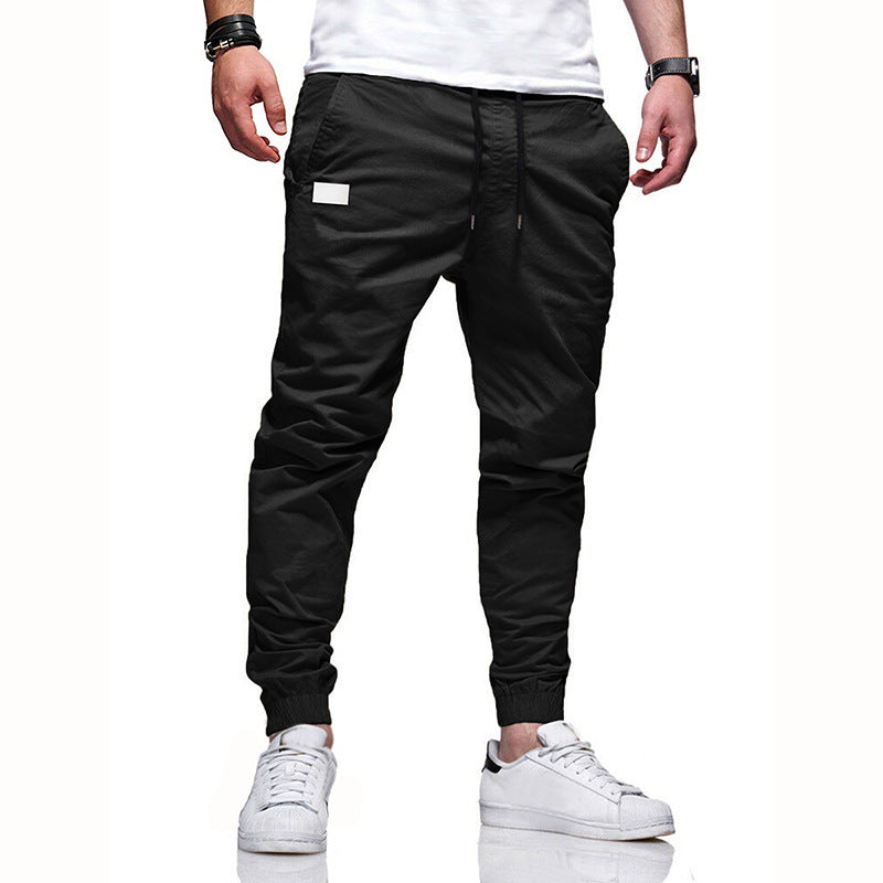 Youth Fashion Casual Tether Loose Cargo Ankle Banded Pants