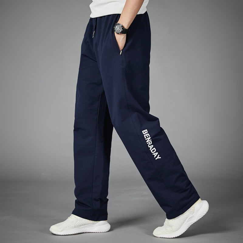 Men's Sports Pants Plus Fat Large Size Youth Running Pants Men