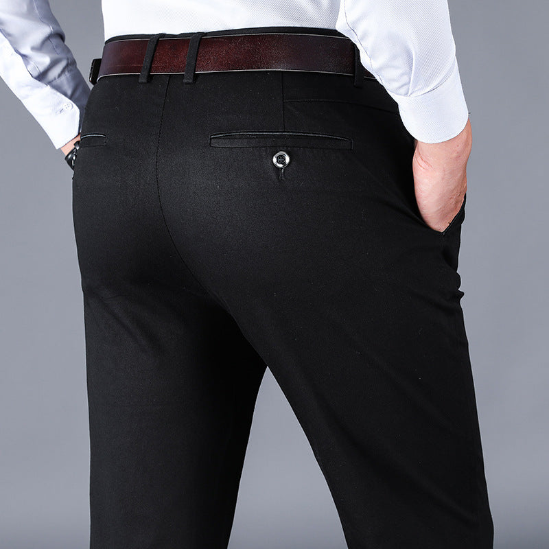 Pantalones de traje de negocios de mediana edad para hombres