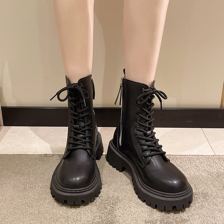 Botas de mujer con plataforma británica