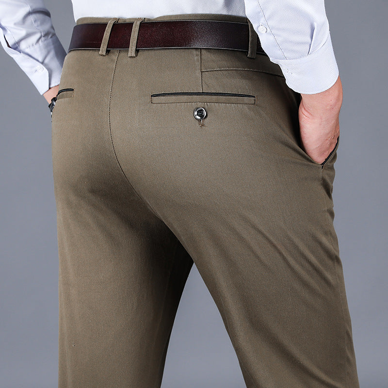 Pantalones de traje de negocios de mediana edad para hombres