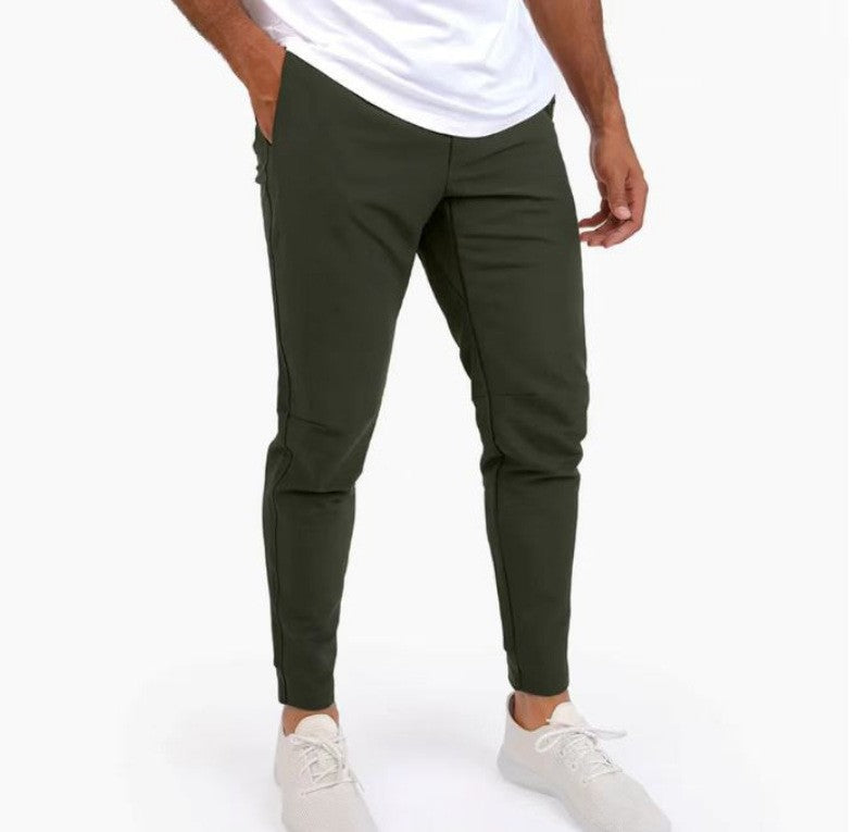 Pantalones de ocio de seda de hielo finos de verano para hombre