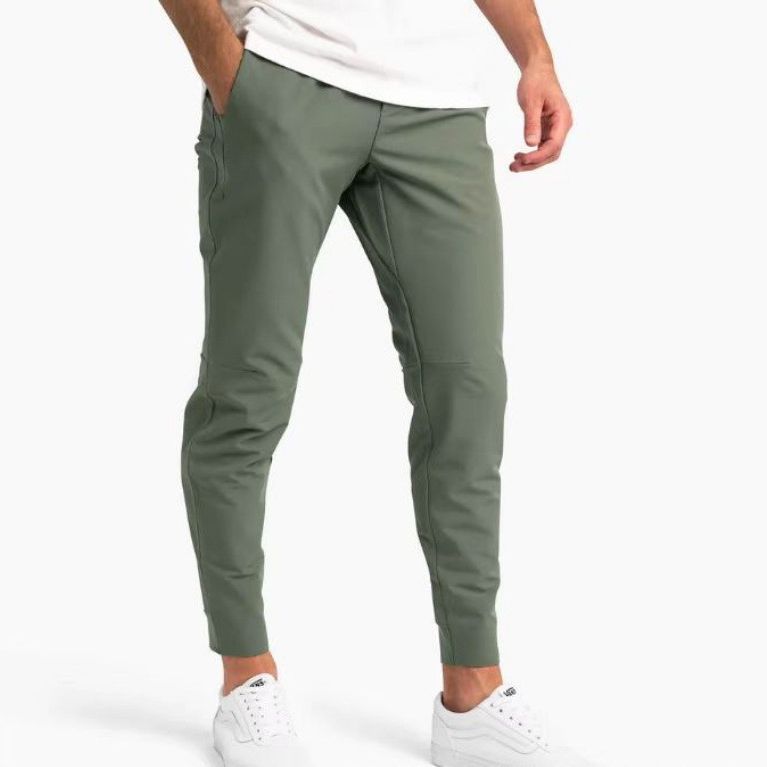 Pantalones de ocio de seda de hielo finos de verano para hombre