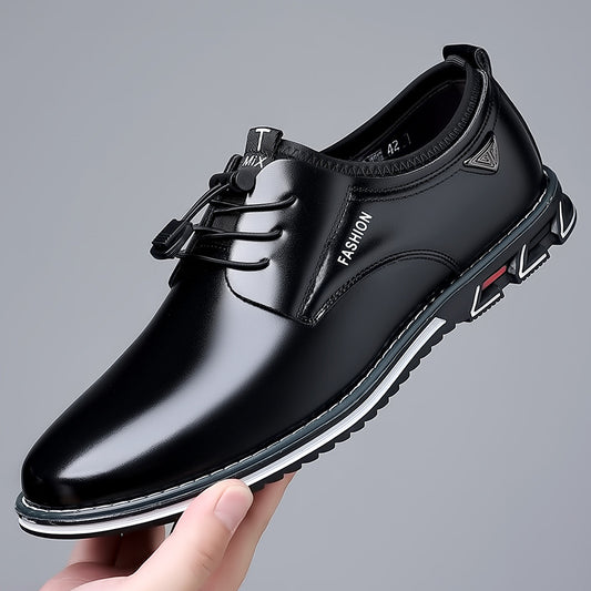 Zapatos de cuero casuales de talla grande para hombre