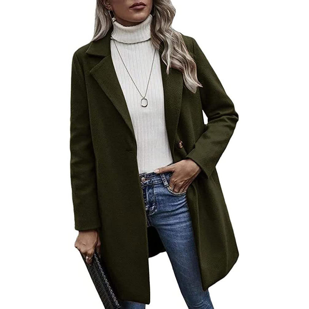 Long Sleeve Loose Tweed Jacket