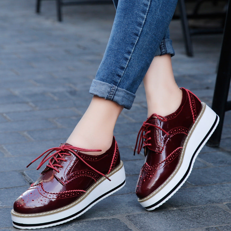 Lace-up Flats Shoes Sports British Style