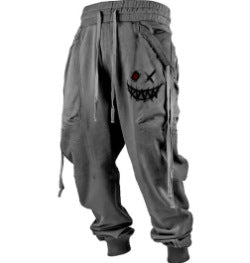 Pantalones deportivos estampados 3D Tallas grandes Casual Hombres