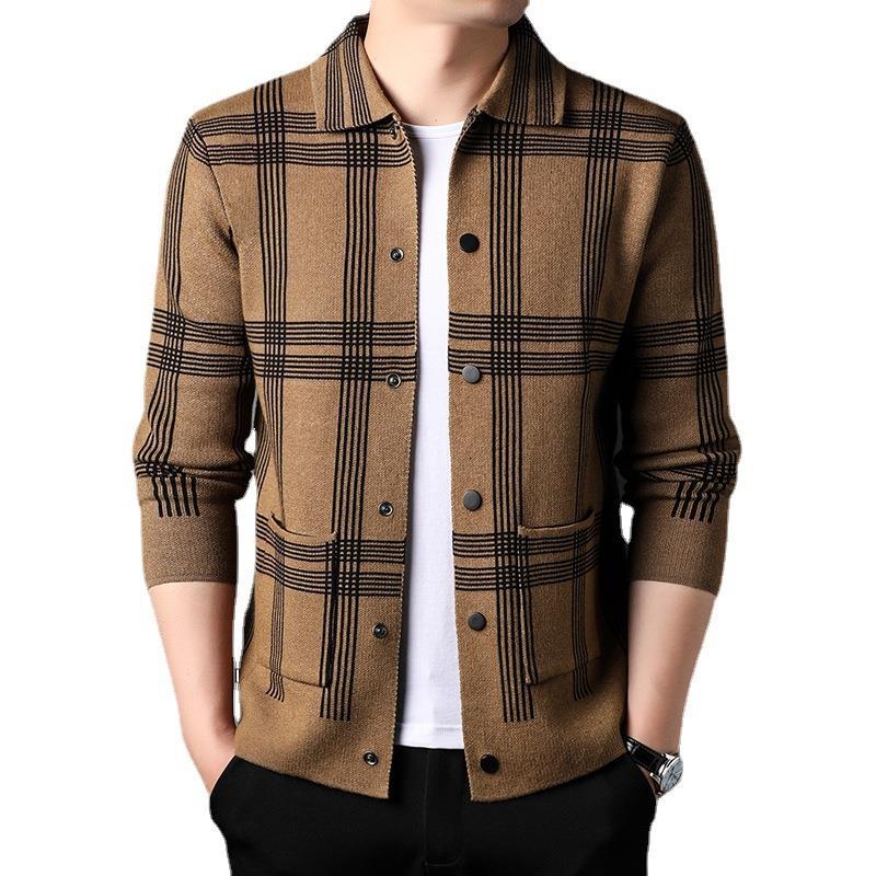 Korean Style Trendy Loose Casual Youth Lapel Outerwear Sweater