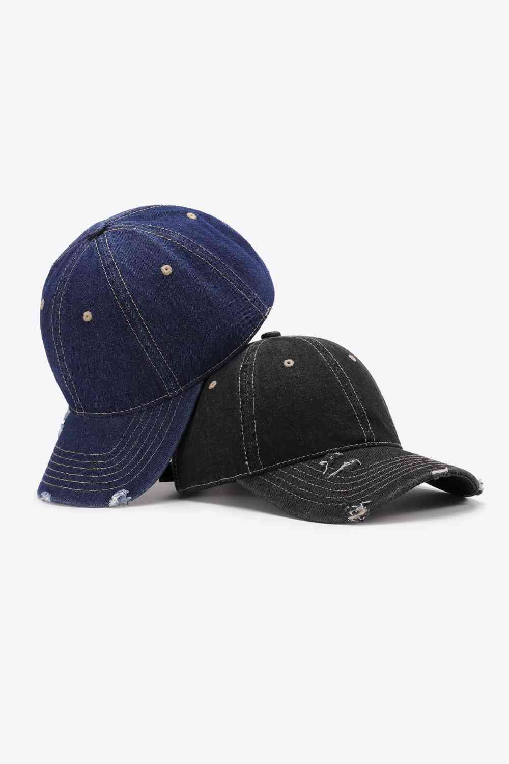 Gorra de béisbol ajustable desgastada