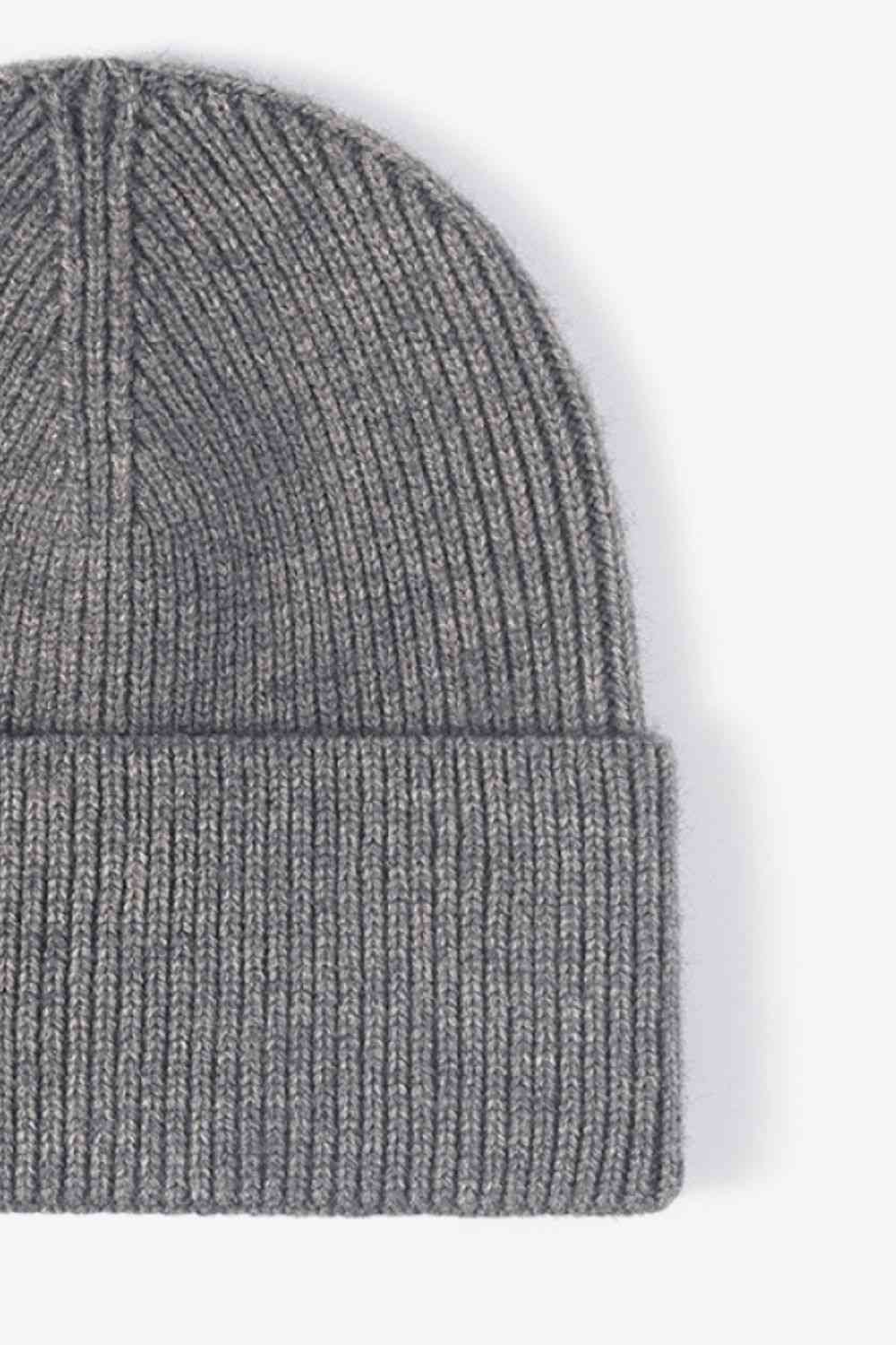 Gorro de punto cálido en días fríos