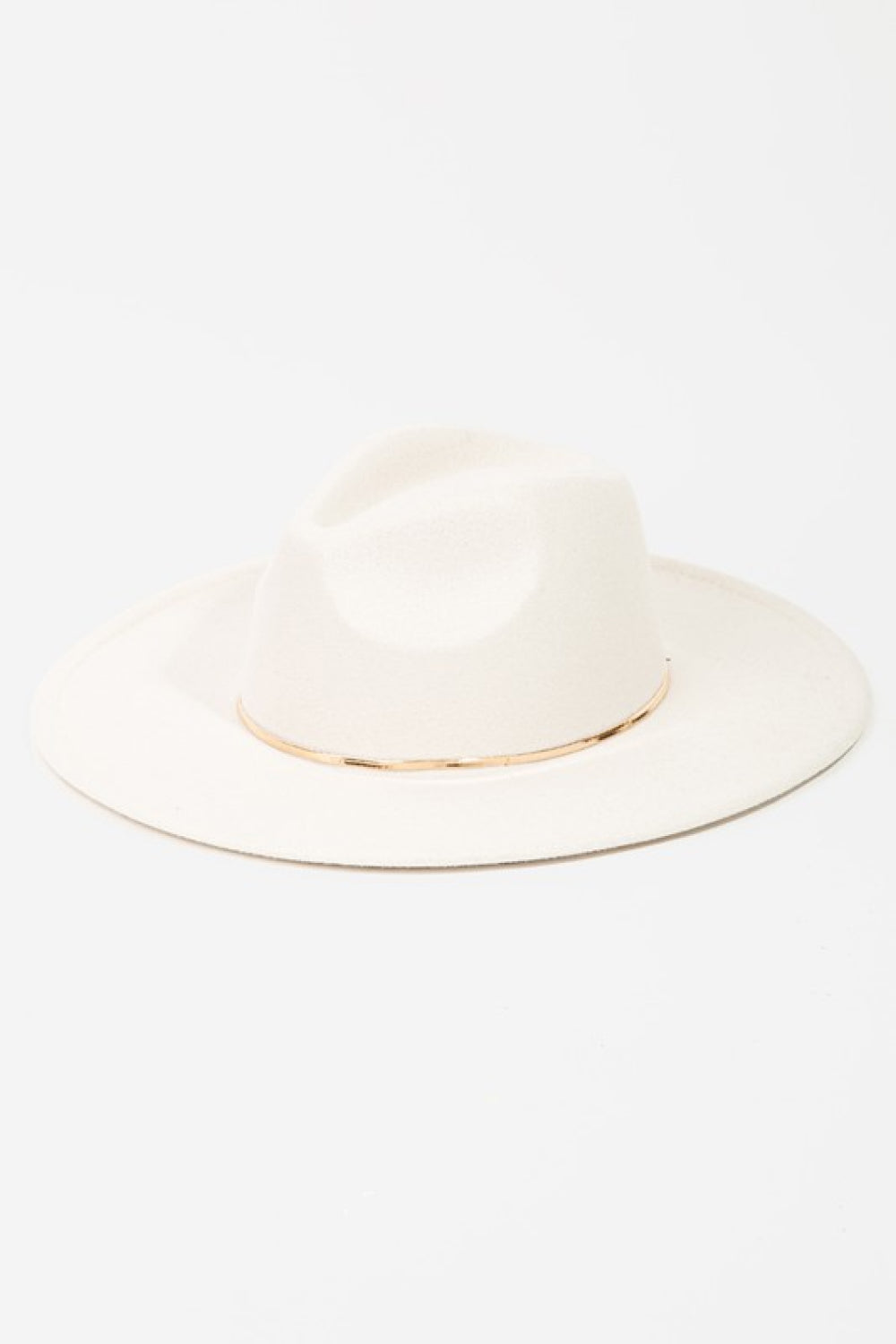 Fame Slice of Chic Sombrero Fedora con cadena en espiga