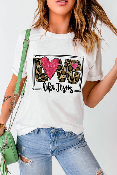 Camiseta de manga corta AMOR COMO JESÚS