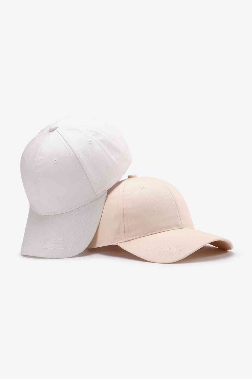 Gorra de béisbol lisa de algodón ajustable