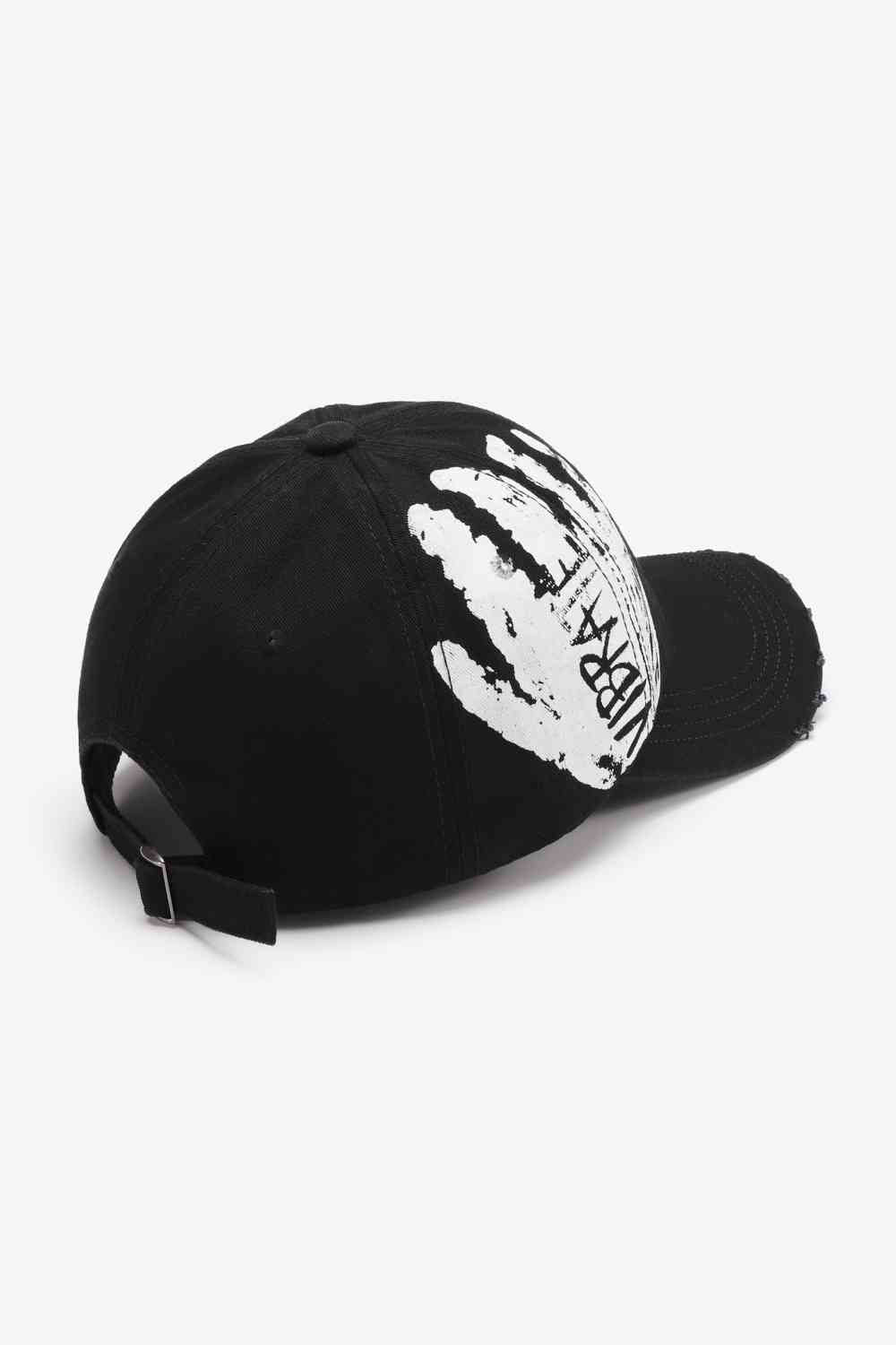 Gorra de béisbol ajustable desgastada con gráfico VIBRA