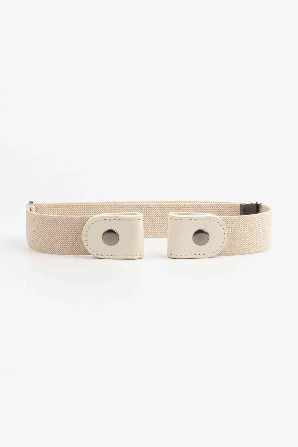 PU Elastic Snap Closure Belt