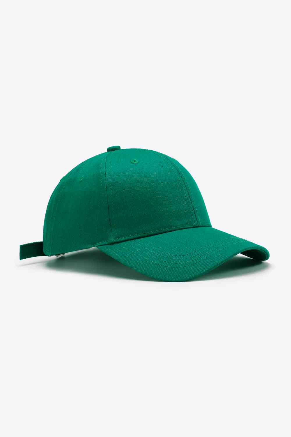 Gorra de béisbol lisa de algodón ajustable