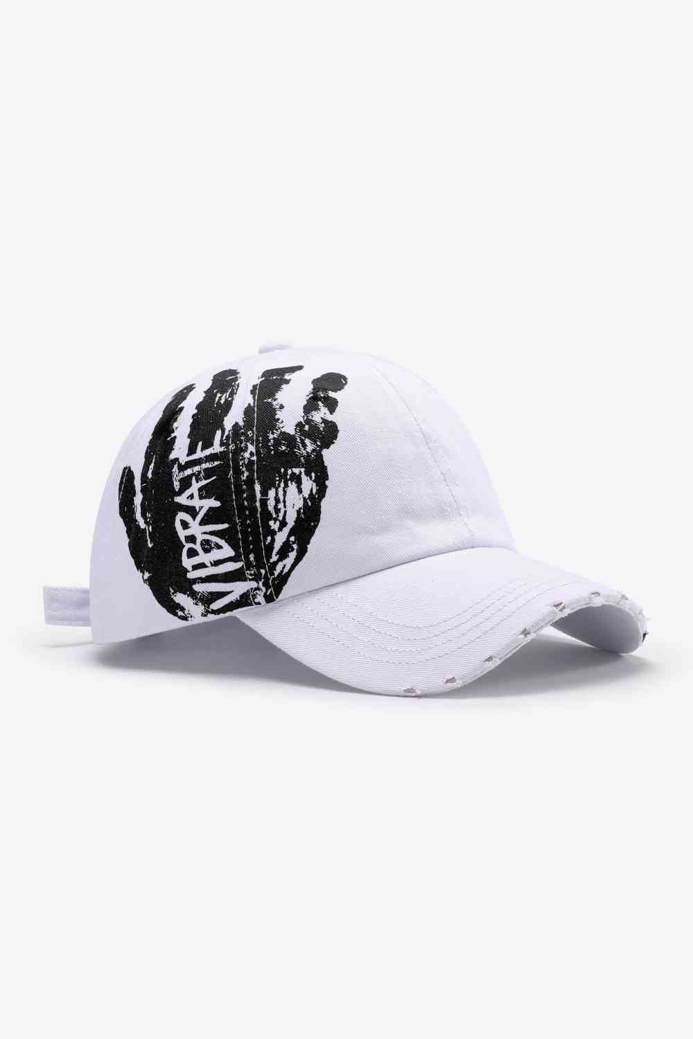 Gorra de béisbol ajustable desgastada con gráfico VIBRA