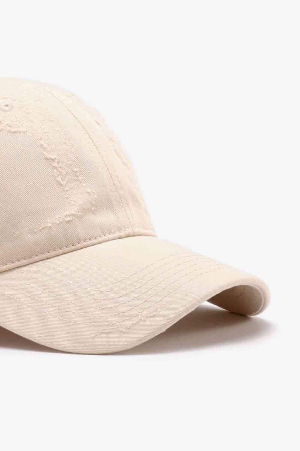 Gorra de béisbol ajustable desgastada